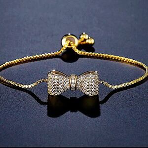 Gold Plated Bow Knot Bracelet